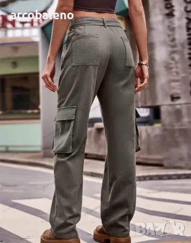 Дамски американски хип-хоп дънкови ежедневни панталони, 3цвята , снимка 3 - Дънки - 48395934