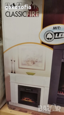 НОВА Електрическа камина с вентилатори и 3D ефект на пламъка / CHICAGO, снимка 3 - Други стоки за дома - 52022093