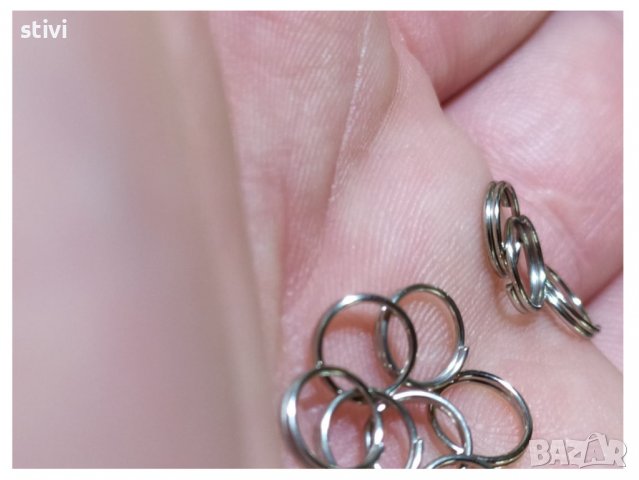 Халки за бижута, двойни, Диаметър 7 мм., снимка 6 - Други - 37248667