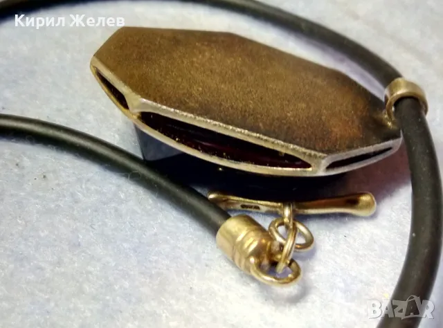 ВЕЛИКОЛЕПНО СРЕБЪРНО КОЛИЕ със СРЕБЪРЕН ПЕНДАНТ МАРКОВО СРЕБРО 925 с ОГРОМЕН ГРАНАТ АЛМАНДИН 49289, снимка 8 - Колиета, медальони, синджири - 49294771