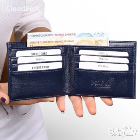 Мъжки комплект, POLO Air, портфейл и часовници, Тъмносин, снимка 5 - Портфейли, портмонета - 53114822