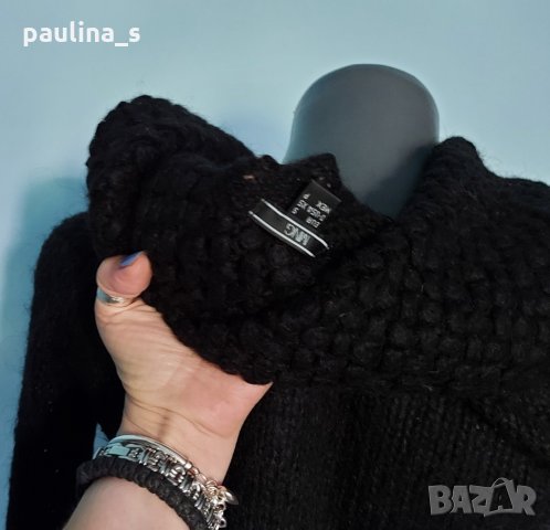 Ангорски мохерен пуловер с шал яка "MNG" basics Mango / голям размер , снимка 13 - Блузи с дълъг ръкав и пуловери - 12414270