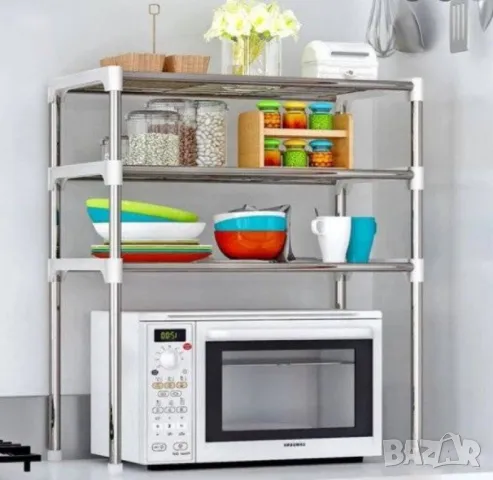 Етажерка за кухня с три рафта, снимка 7 - Етажерки - 49039614