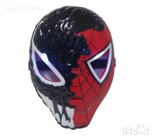 3D Светеща маска на Спайдърмен със звук Spiderman