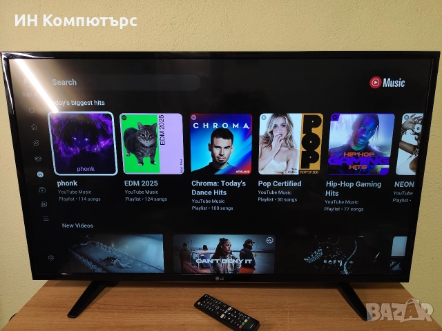 Продавам смарт телевизор с лед подсветка LG 43UH603V, снимка 2 - Телевизори - 52868382