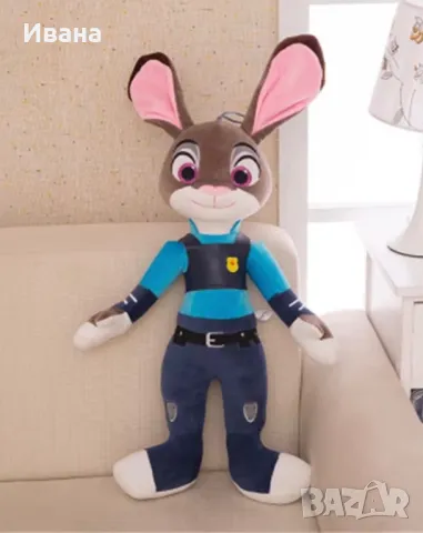Плюшена играчка Зоотрополис Zootopia Джуди Хопс и Ник Уайлд 42см, снимка 2 - Плюшени играчки - 48349479