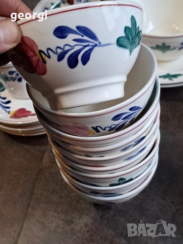 холандски сервиз за хранене Boch Borenbont и Petrus Regout & Co. Maastricht 31/3, снимка 7 - Сервизи - 53053694