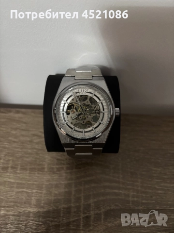 Механичен мъжки часовник Tissot PRX със скелетен циферблат