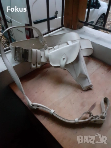 Стар СОЦ милиционерски колан с портупей и кобур, снимка 5 - Антикварни и старинни предмети - 52281173