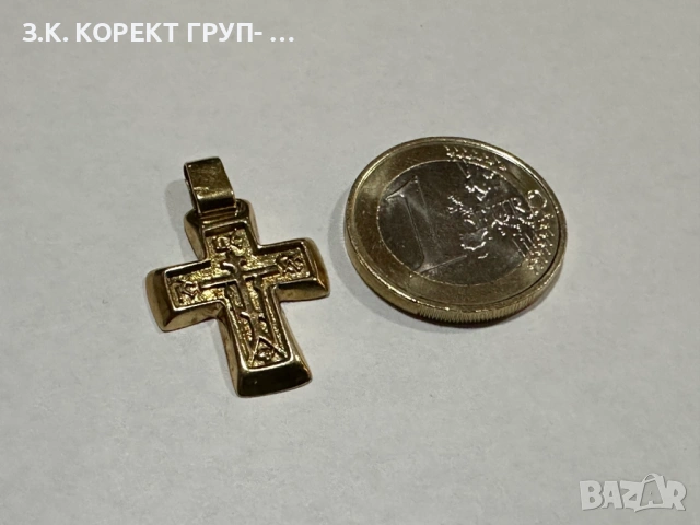 Златен кръст 14к, 2,93гр, снимка 4 - Колиета, медальони, синджири - 53394397