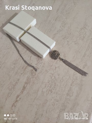 Дамско Дълго БИЖУ / НЕРЪЖДАЕМА СТОМАНА Made in Italy , снимка 5 - Колиета, медальони, синджири - 39553505