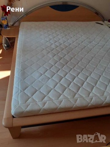 Спалня Point- цвят бук 190/200 см с матрак и калъф за матрака, снимка 6 - Спални и легла - 25390380