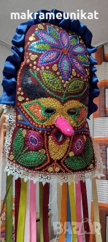 Кукерска маска, гугла, нова, Новодел, декорация, снимка 6 - Други - 53152997