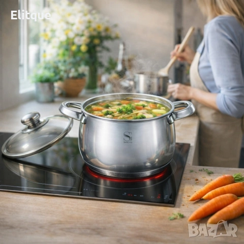 SwissGold Emmie Тенджера 2.0L с капак, SG-19032, снимка 2 - Съдове за готвене - 53057260
