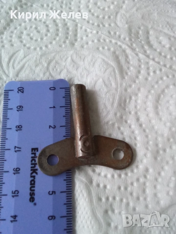 Антикварен ключ за стенен часовник 26189, снимка 5 - Антикварни и старинни предмети - 53485496