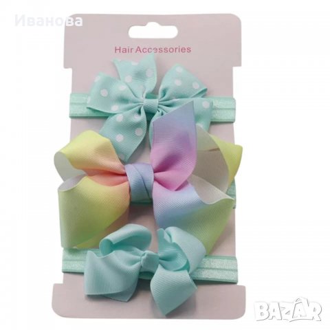 Комплект ленти за глава, снимка 3 - Шноли, диадеми, ленти - 28777813