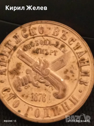 Рядка монета 1 лев 1976г. НРБ 100г. АПРИЛСКО ВЪСТАНИЕ за КОЛЕКЦИОНЕРИ 18528, снимка 7 - Нумизматика и бонистика - 51157577