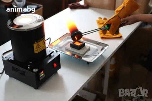 ANIMABG Пещ за топене на метал с екран с LED дисплей, 3кг Инструмент за производство на бижута, снимка 4 - Друга електроника - 43839978