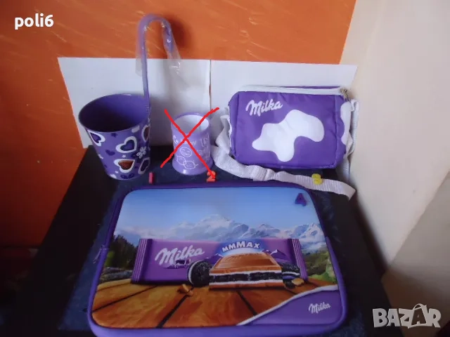 Милка Milka,коледни играчки,чаши,магнити,слушалки,плюшени играчки, шал, несесер, снимка 4 - Други ценни предмети - 14258540