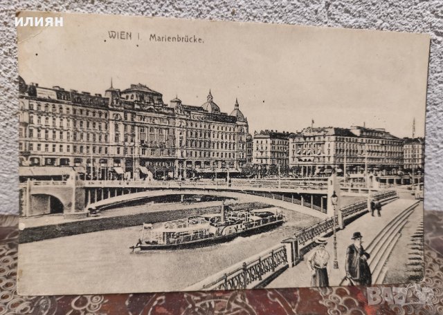 Стара картичка. Виена. Марка. Трети райх. Адолф Хитлер. Фашистка Виена. , снимка 2 - Колекции - 43434745