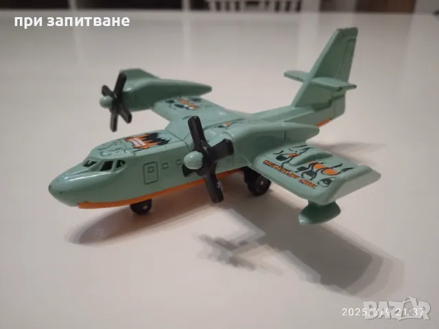 Метално самолетче Matchbox 2009 Mattel SB-87 Model Plane Blaze Buster Forest Ranger