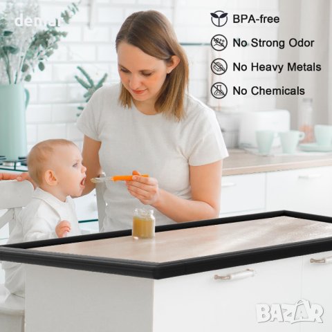 Предпазители за ръбове и ъгли за бебета, черно, 230x3x1.1CM, снимка 5 - Други - 43114034