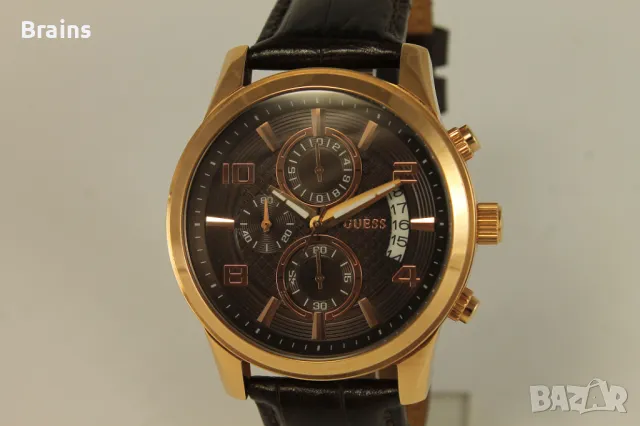 GUESS U0076G4 Розово Злато Мъжки Кварцов Хронограф, снимка 3 - Мъжки - 47584069