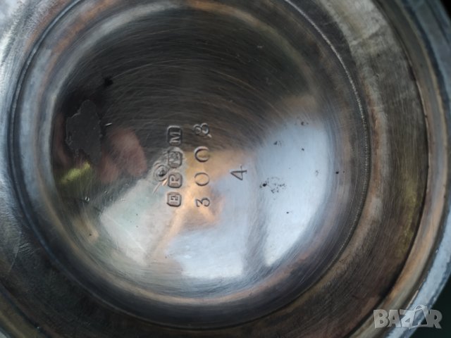 посребрен метален чайник арт нуво, снимка 5 - Други ценни предмети - 38919884