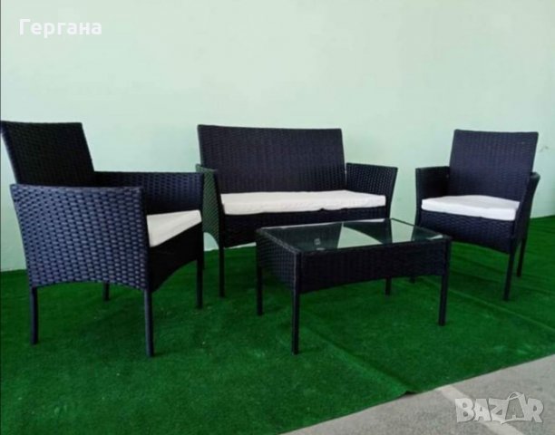 Ратанови градински мебели , снимка 1 - Дивани и мека мебел - 33465596