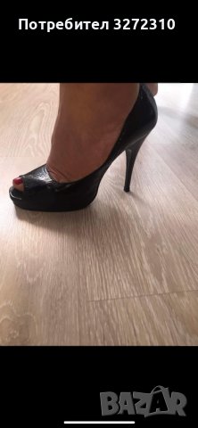 Дамски елегантни обувки на ток с изрязани пръсти, снимка 2 - Дамски елегантни обувки - 37229241