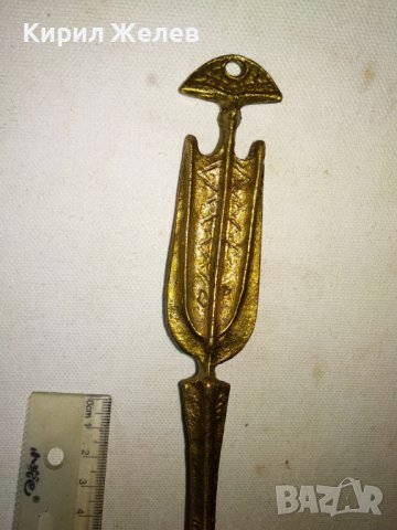 Стара ОГРОМНА КОЛЕКЦИОНЕРСКА ДЕКОРАТИВНА БРОНЗОВА ЛЪЖИЦА За ТЕМАТИЧЕН РЕТРО ИНТЕРИОР УКРАСА 42761, снимка 13 - Декорация за дома - 43919166