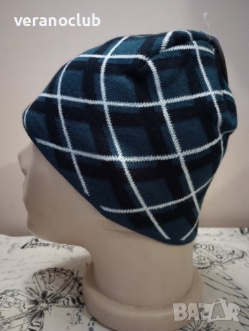 Зимна двойна фина плетена шапка , снимка 2 - Шапки - 43750904