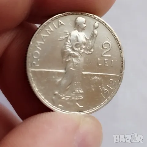 Лот 1 и 2 лей 1912г., снимка 2 - Нумизматика и бонистика - 49354043