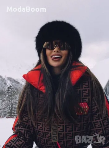 Черна зимна дамска шапка 