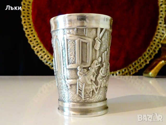 Чаши от калай за ракия Kassack. , снимка 4 - Антикварни и старинни предмети - 37654453