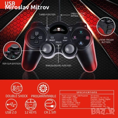 Контролер/джойстик за PC, снимка 2 - Геймърски - 51861090