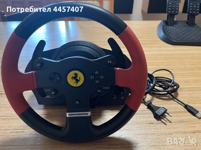Волан Trustmaster T150 Ferrari, снимка 3 - Други игри и конзоли - 53390830