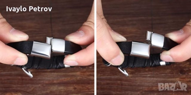 Луксозни мъжки гривни естествена кожа - различни модели , снимка 5 - Гривни - 35428501