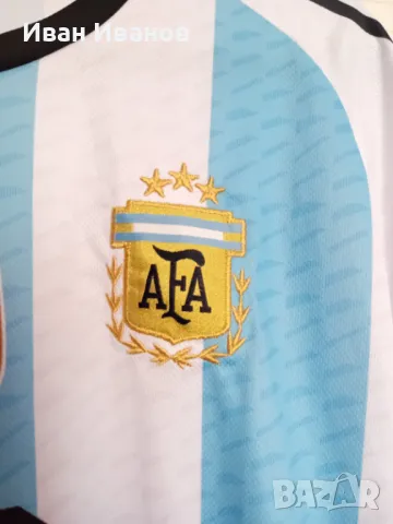Чисто нова оригинална фланелка на Аржентина - Световни шампиони - Меси, снимка 5 - Футбол - 50415537