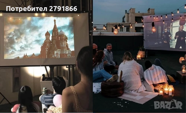 К1 Видео проектор,Max 4K с цветна LED лампа,Android 11,авто фокус,WiFi6,BT5.2,вградена батерия, снимка 11 - Плейъри, домашно кино, прожектори - 52913557