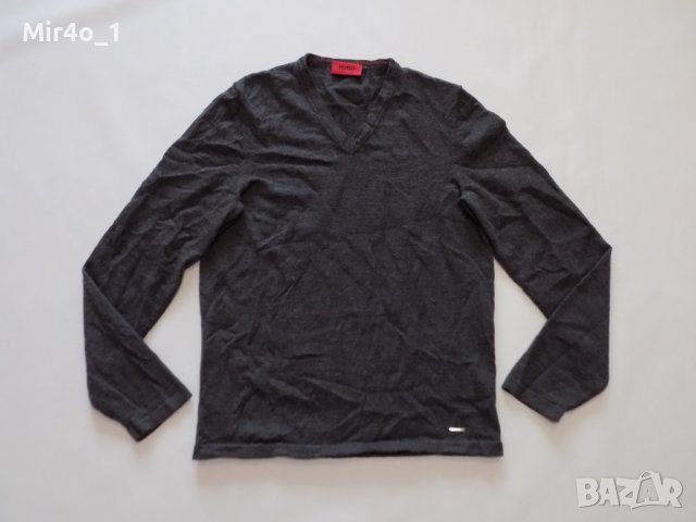 пуловер hugo boss merino wool блуза фанела мъжки вълнен оригинален S, снимка 1 - Пуловери - 43899993