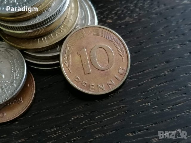 Монета - Германия - 10 пфенига | 1987г.; серия J
