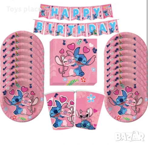 Парти артикули Лило и Стич Lilo and Stitch - чашки, чинийки, салфетки, балони , снимка 2 - Други - 50749212