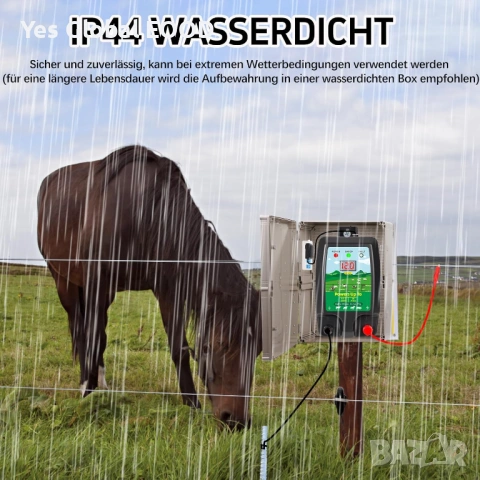 Warmfay електропастир 12V 2J за огради до 10 км с LED, снимка 4 - Друга електроника - 53339920