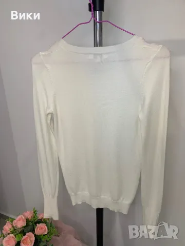 Блуза от нежно плетиво с перли универсален размер , снимка 6 - Блузи с дълъг ръкав и пуловери - 48764820