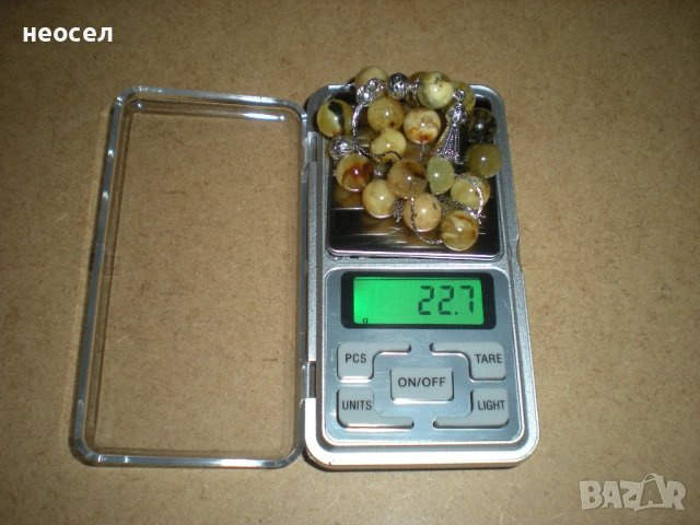 Кехлибарена броеница от балтийски кехлибар тип гръцки комболой, снимка 4 - Картини - 45751762