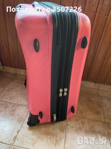 Розов куфар двойно разпъване много лек 5.3 кг перфектно състояние, снимка 2 - Други - 38184824