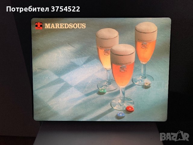 Рекламна светеща табела на бира Maredsous, снимка 3 - Рекламни табели - 43492436