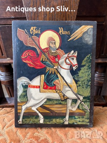 Ръчно рисувана икона на Св. Мин. №3380, снимка 1 - Антикварни и старинни предмети - 39512990