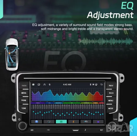 Мултимедия, VW, плеър, двоен дин, volkswagen, навигация, Golf 5, passat, touran, Seat, Skoda Android, снимка 11 - Аксесоари и консумативи - 49901234